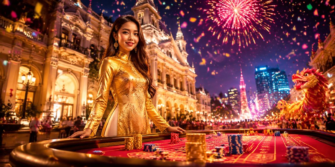 Người phụ nữ mặc áo dài tham gia trải nghiệm casino trực tuyến tại TP.HCM