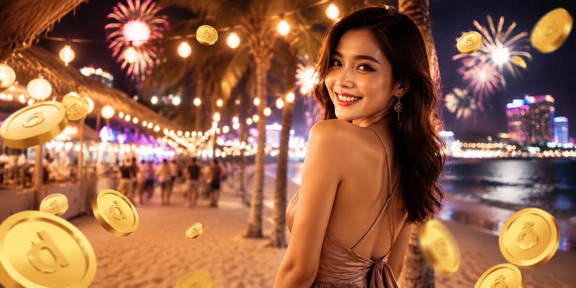 Người chơi tham gia trò chơi bài tại khu chợ đêm Nha Trang trên thiết bị di động